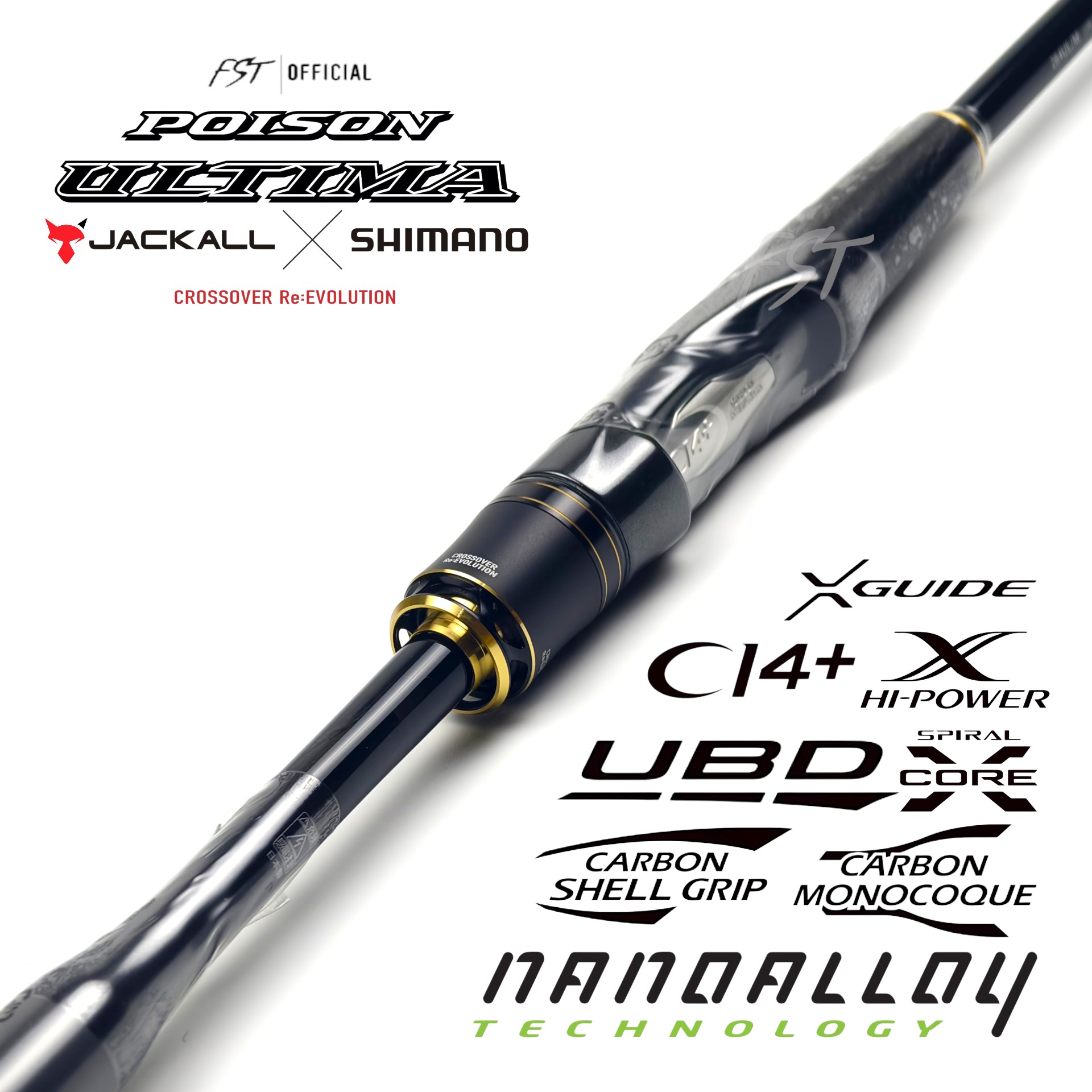 🦊 Spinning Model 🏆 Jackall X Shimano - Poison Ultima คันตัวท๊อป