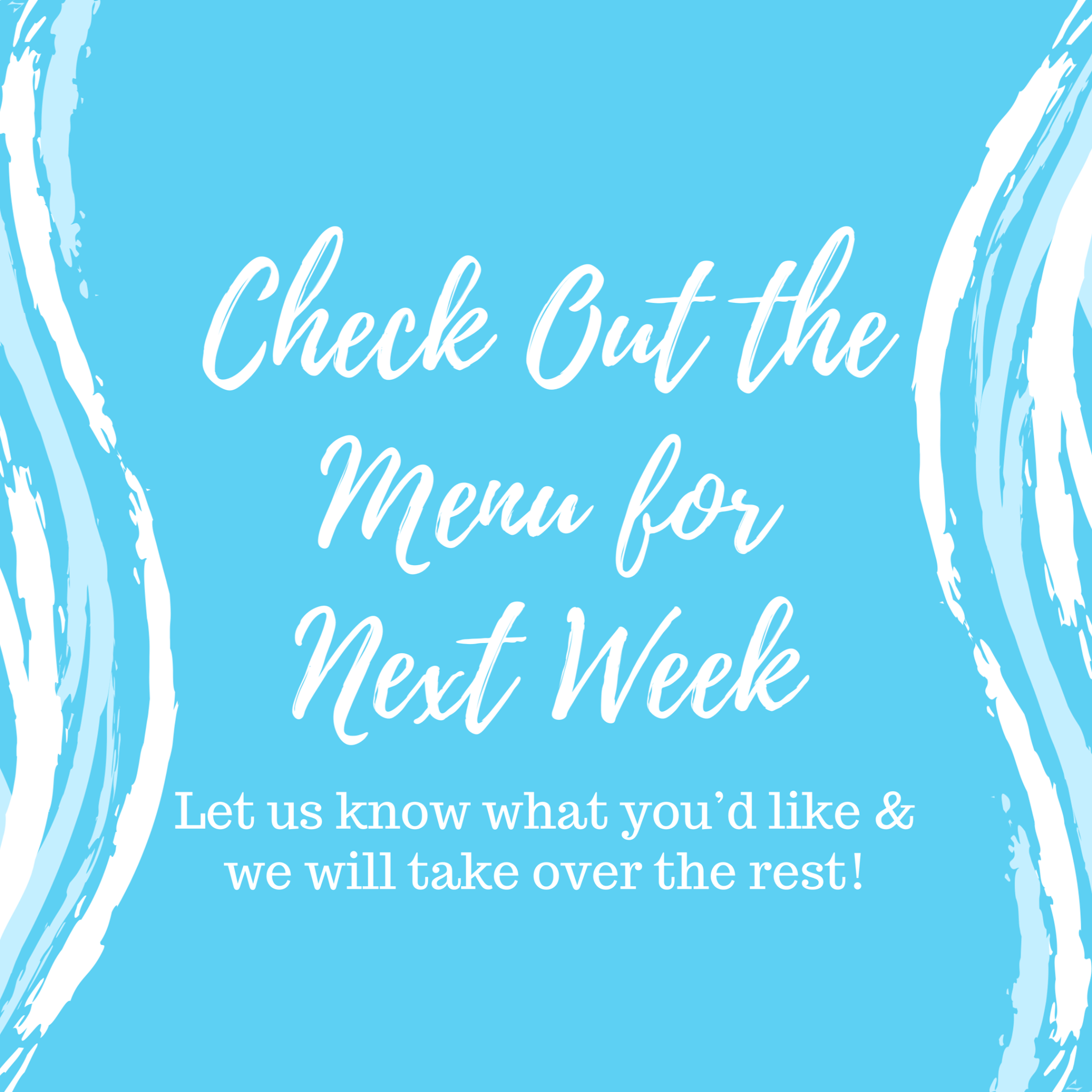 Please see next week's menu below!... - Dinners by Derek | Facebook