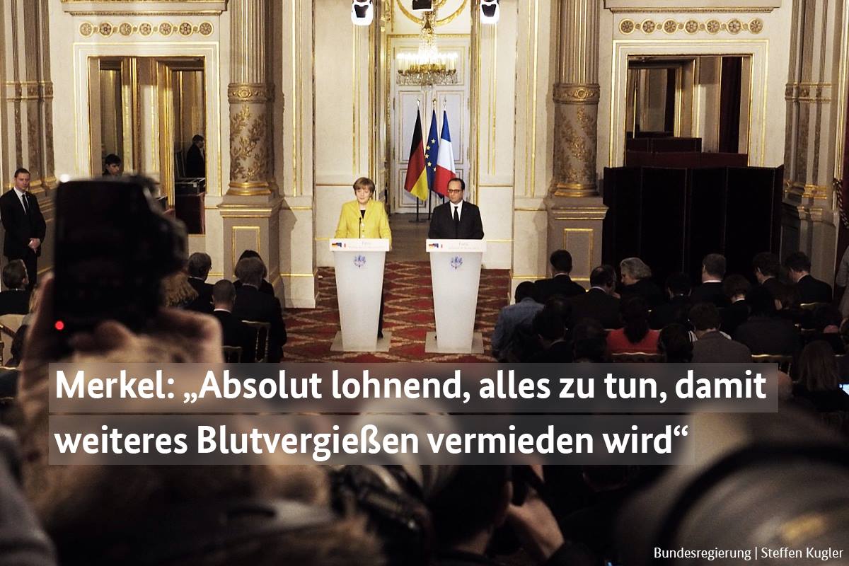 Bundesregierung - Gemeinsamer Einsatz für den Frieden in der #Ukraine ...