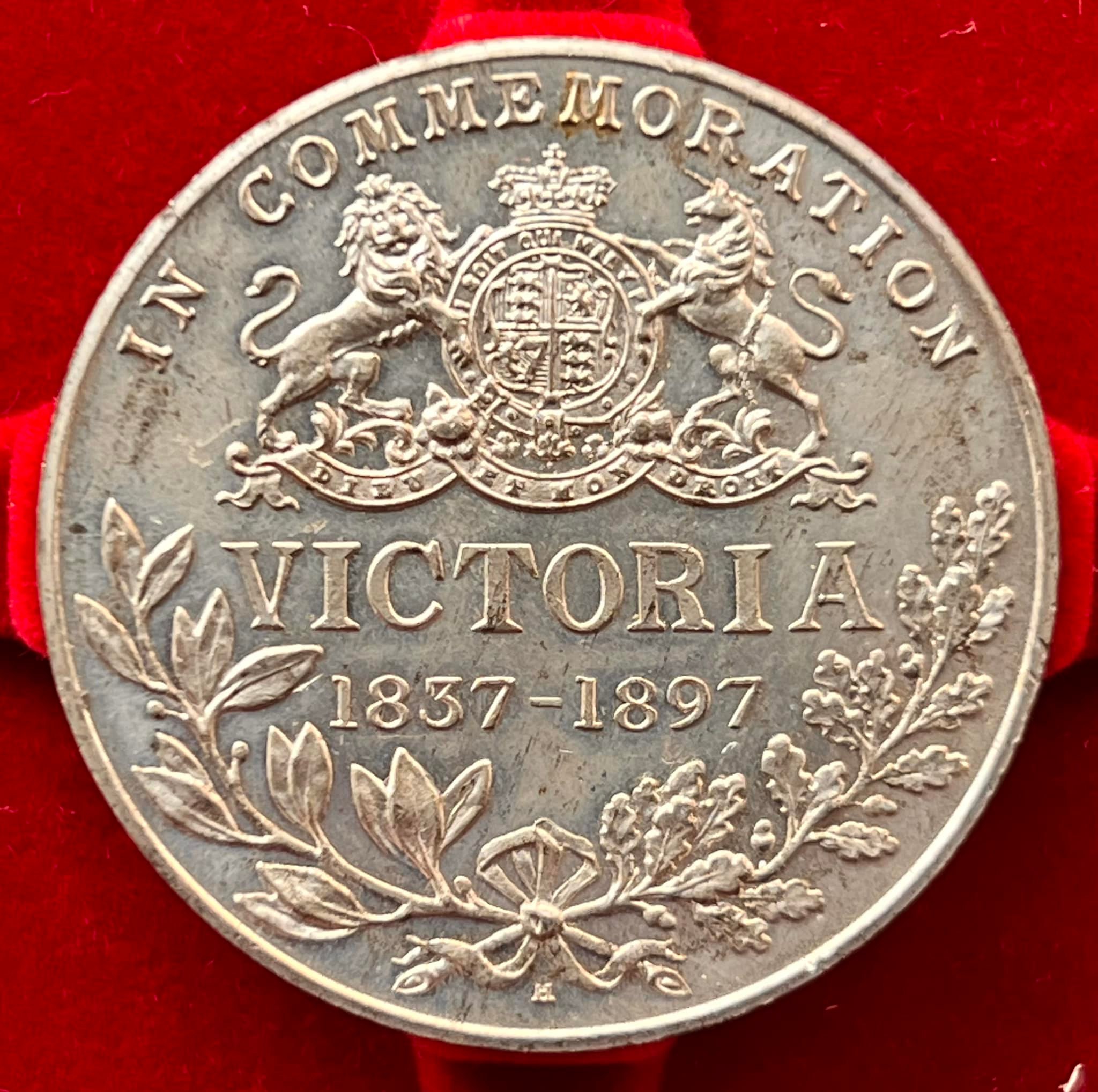 What is the 1897 diamond jubilee one crown coin with Nurnberg