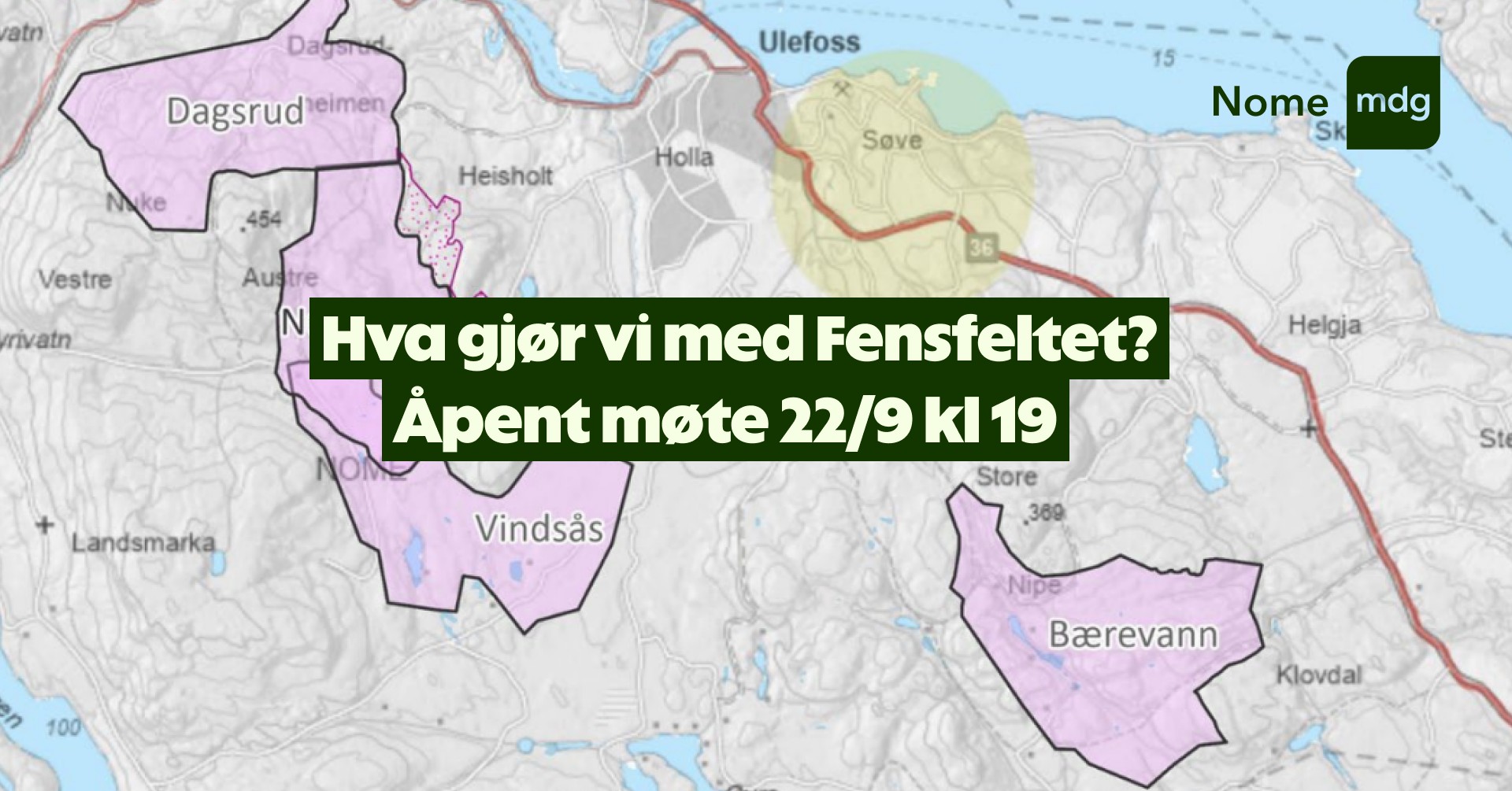 Åpent møte - hva gjør vi med Fensfeltet?