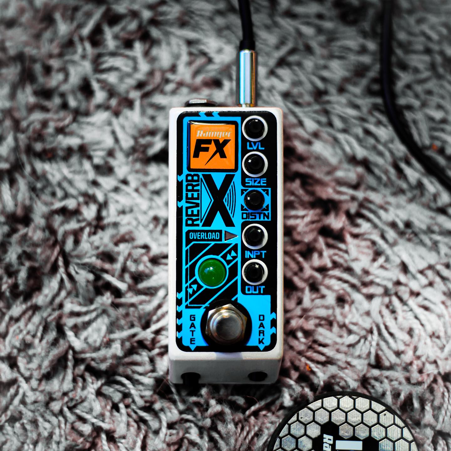 Lovepedal 60's reverb and Echoplexi pedals on shoegaze board