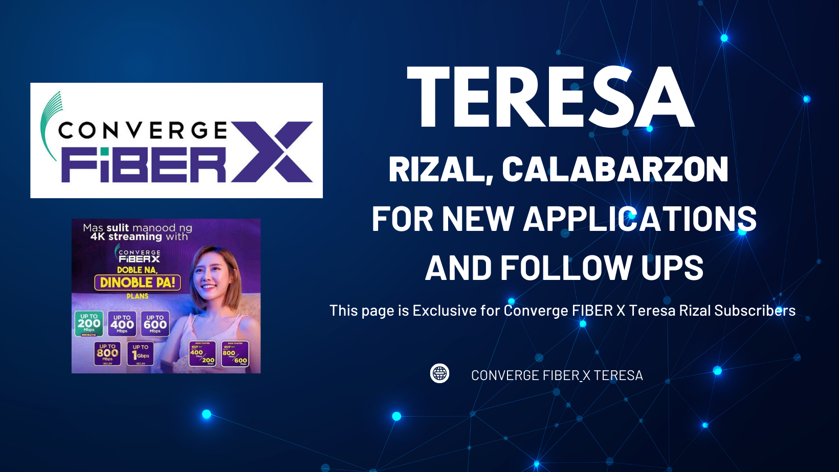 Converge FIBER X South Rizal | Teresa