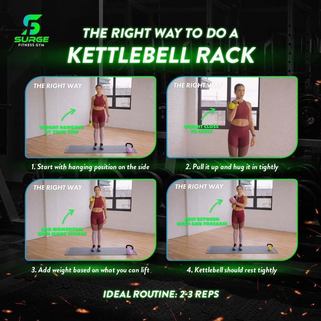 Surge Lifestyle - The kettlebell rack or racking position...