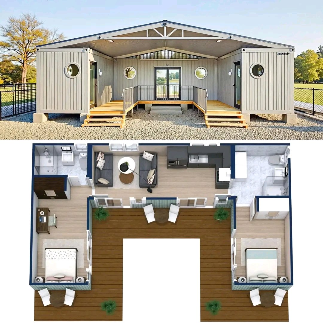Container - A Cozy U-Shaped Container Design You’ll Want to Call Home I ...