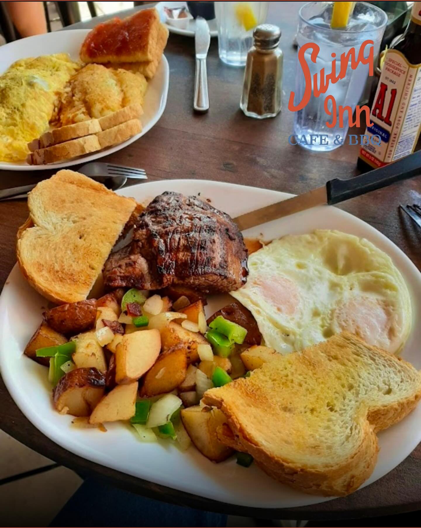 🥩 Steak & Eggs, the Swing Inn way 🍳... - Swing Inn Cafe & BBQ | Facebook