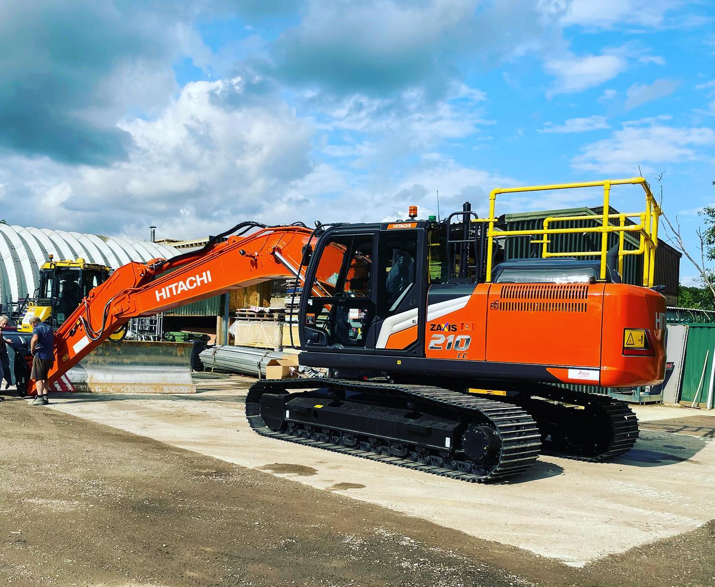 Here's one of our newest arrival's, a Hitachi ZX95-7 excavator