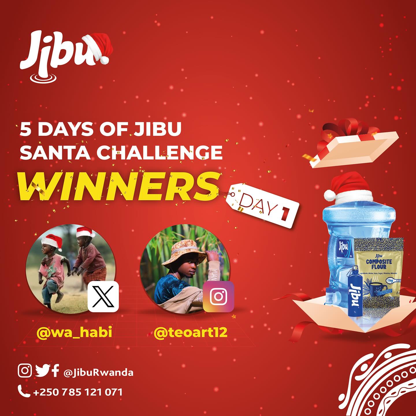 Jibu Rwanda - Congratulations to our 5 days of #JibuSanta... | Facebook