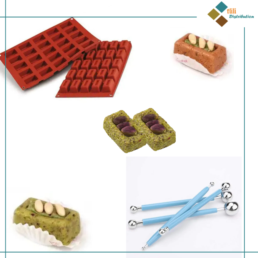 3 Moules Silicone Tablette Chocolat – 40 Cavités Par Moule, Antiadhésif, Vert – Idéal Bonbons, Pralinés, Gelées