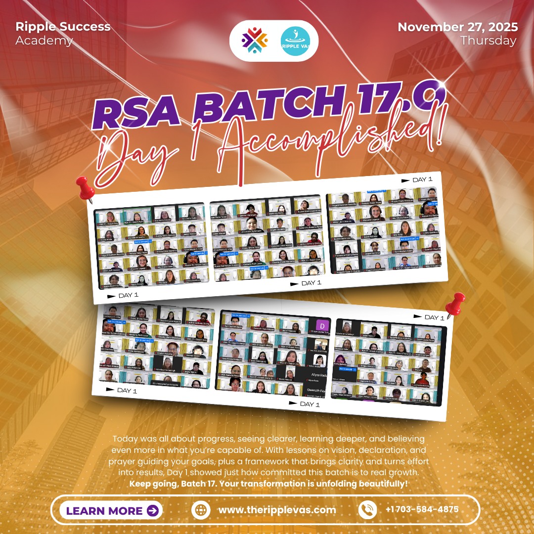 Multipliers - RSA Batch 17 Day 1: Clarity, Faith &... | Facebook