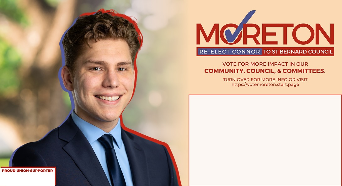 Councilman Connor Moreton for Saint Bernard | Saint Bernard OH
