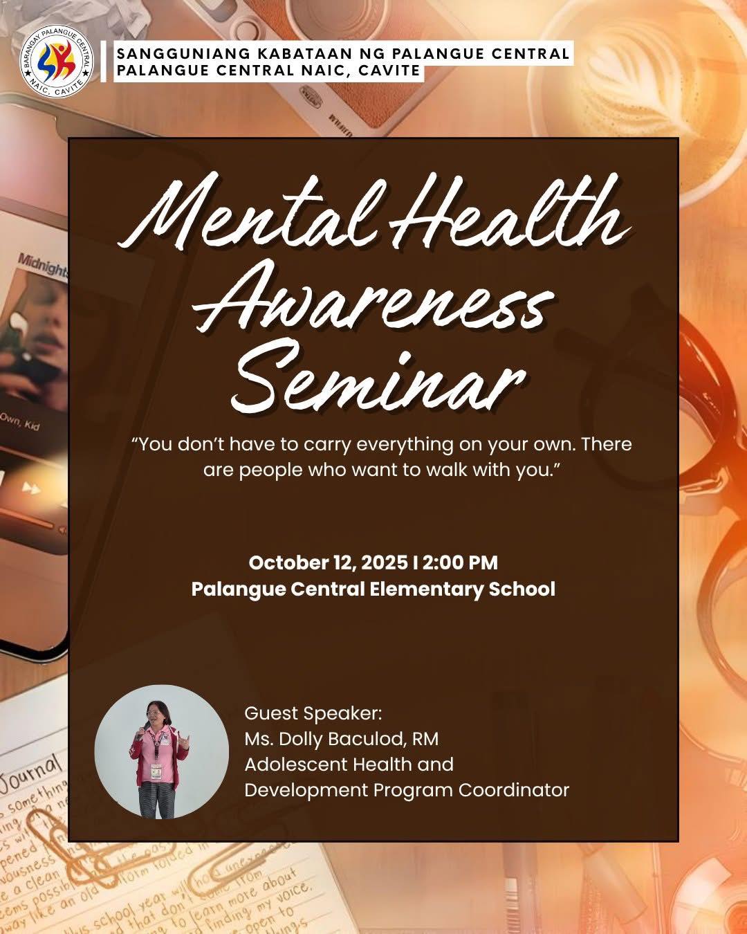 Naic - Mental Health | Isang mental health awareness seminar ang ...