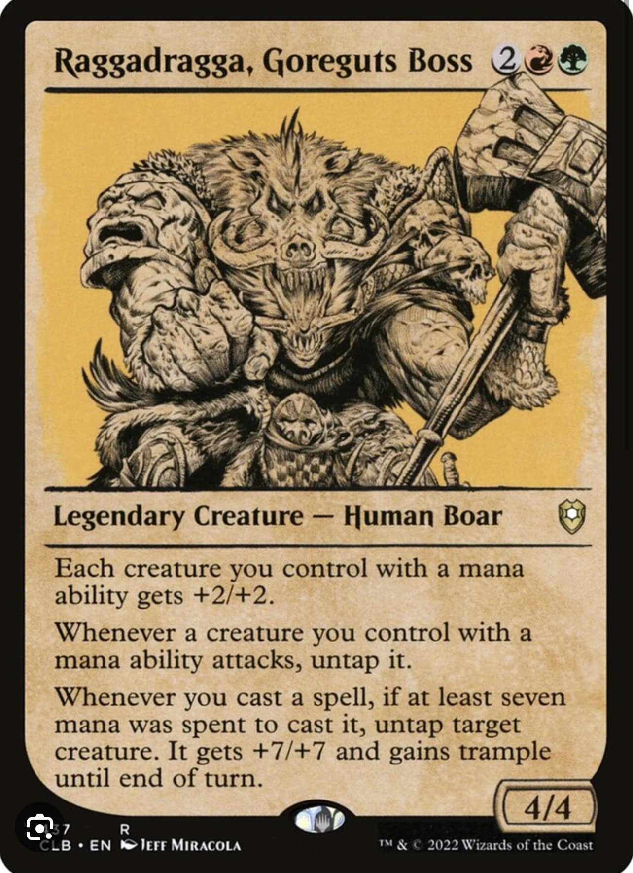 boss cards mtg Krenko, Mob - Commander Deck untap target creature Raggadragga, Goreguts Boss review in
