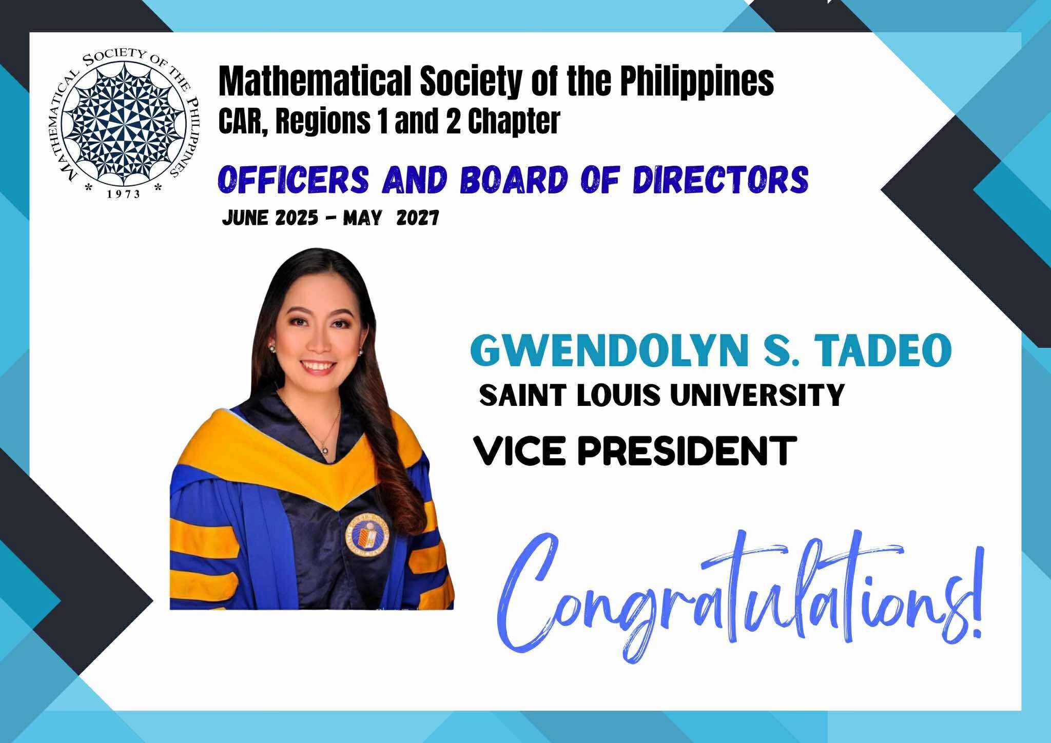 Congratulations to the Elected New Set of Officers and Board of ...