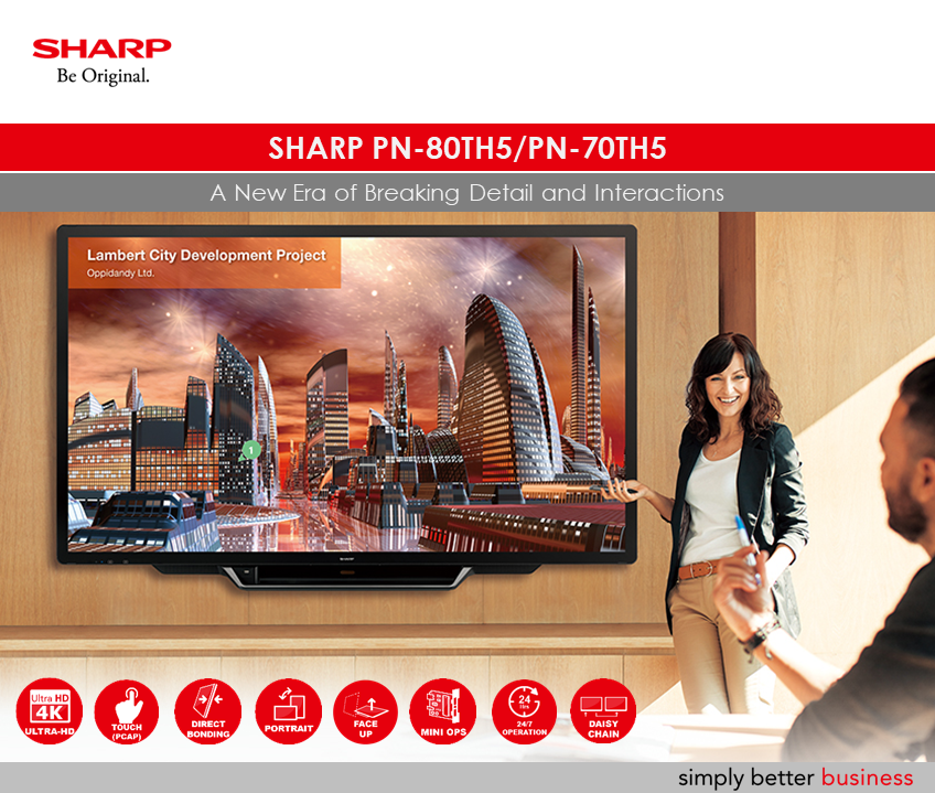 Sharp Singapore - The latest 4K Ultra-HD touchscreen LCD...