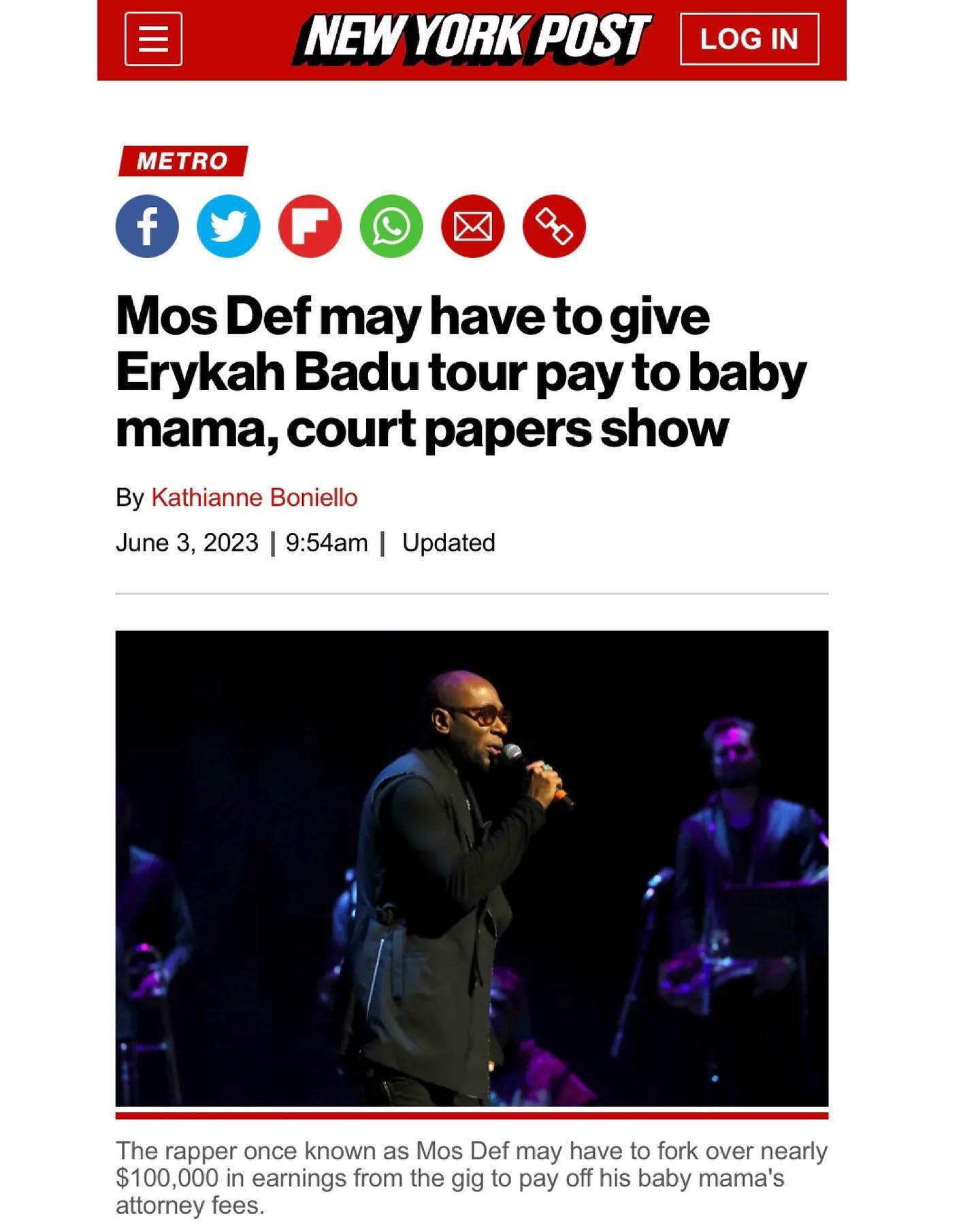 Yasiin Bey aka Mos Def has six kids... - According 2 Hip-Hop