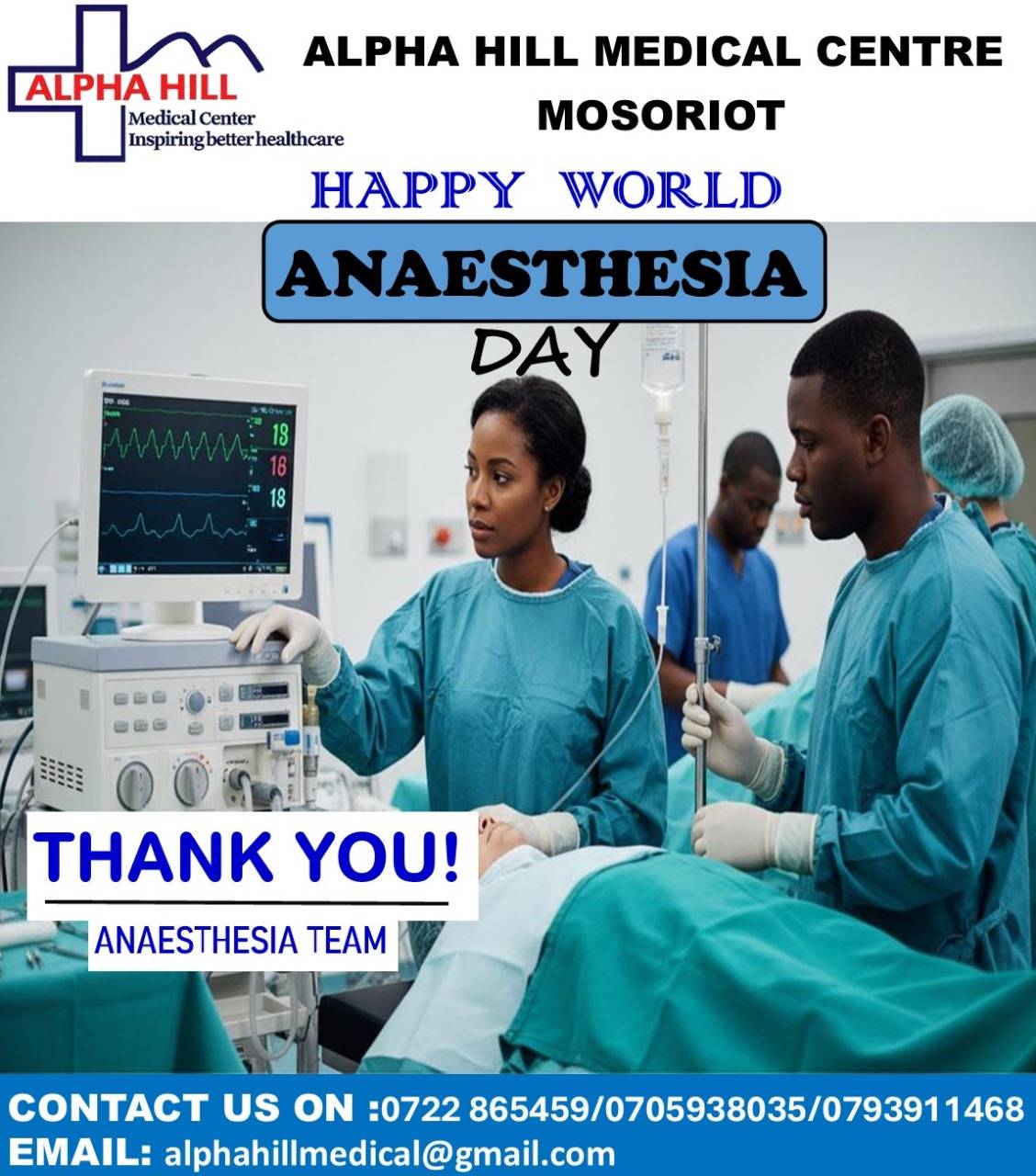 Alpha Hill Medical Centre, Mosoriot