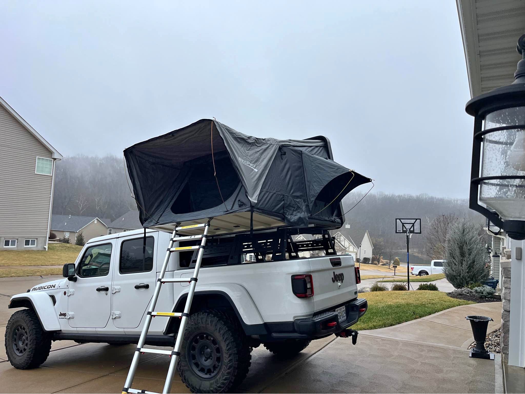 Rec pro roof top tent & jeep gladiator bed rack - Tents & Camping ...