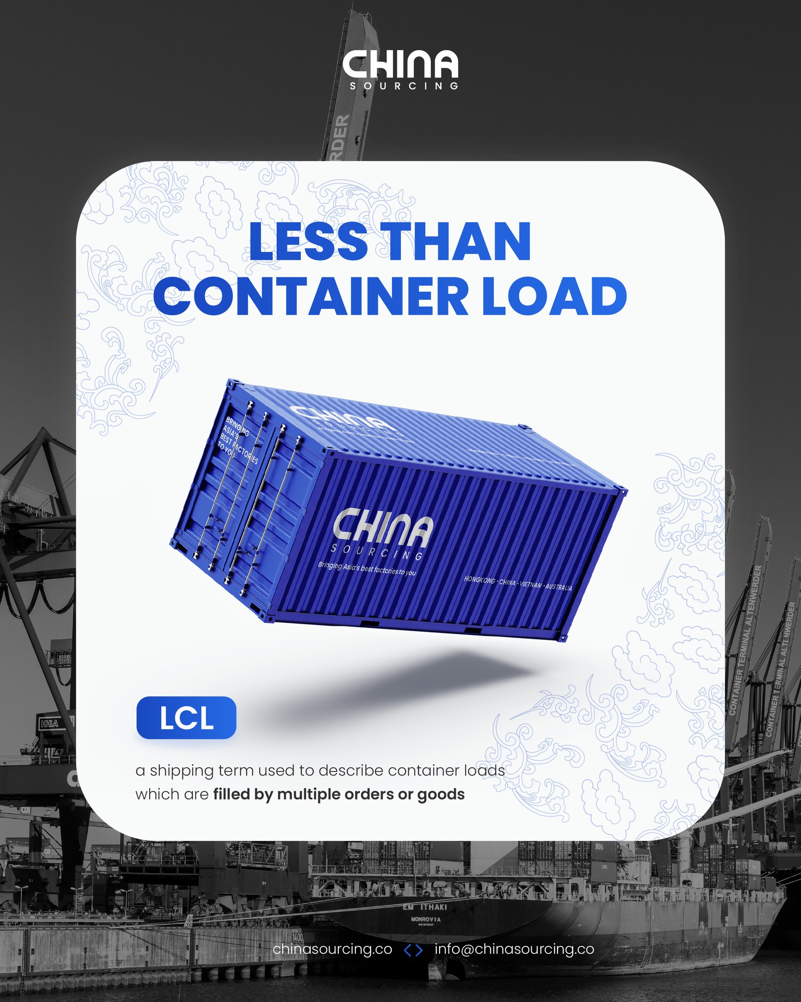 Less Than Container Load (LCL) is a... - China Sourcing Co | Facebook