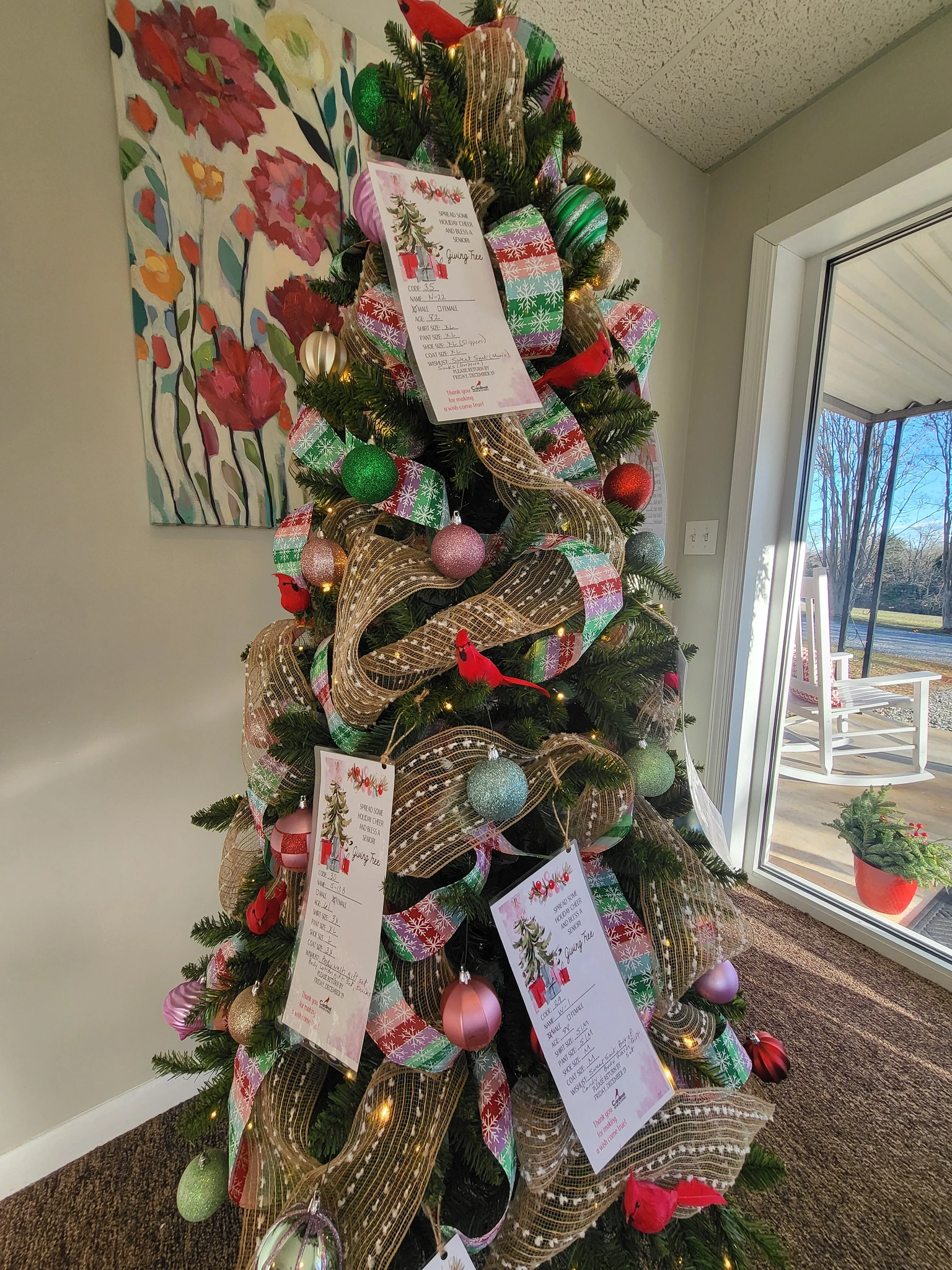 Cardinal - 🎄🎁 Resident Gift Tree Reminder! 🎁🎄 Our Resident Gift Tree is ...
