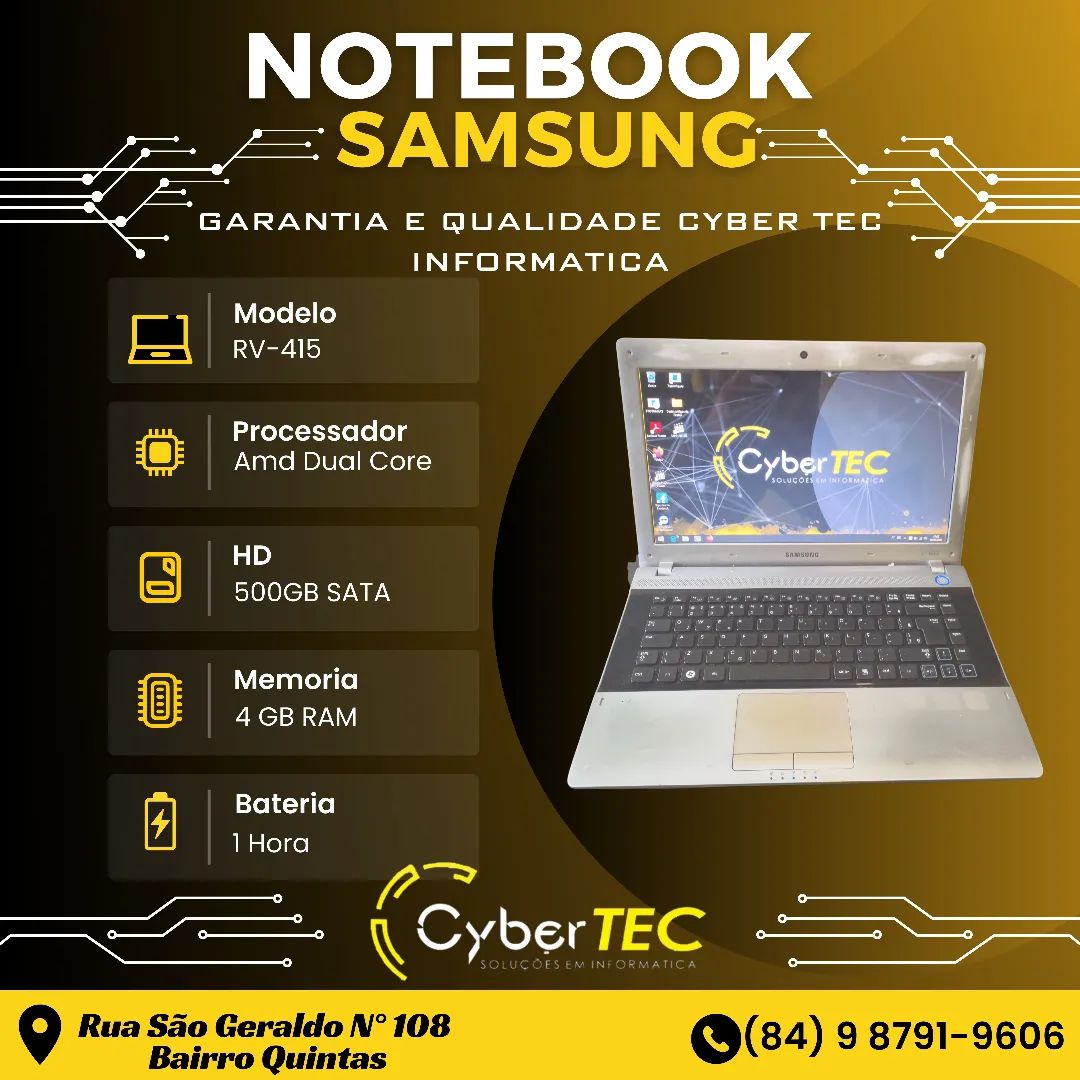 . Notebook SAMSUNG RV 415 ⬅️... - Cyber Tec Informática | Facebook