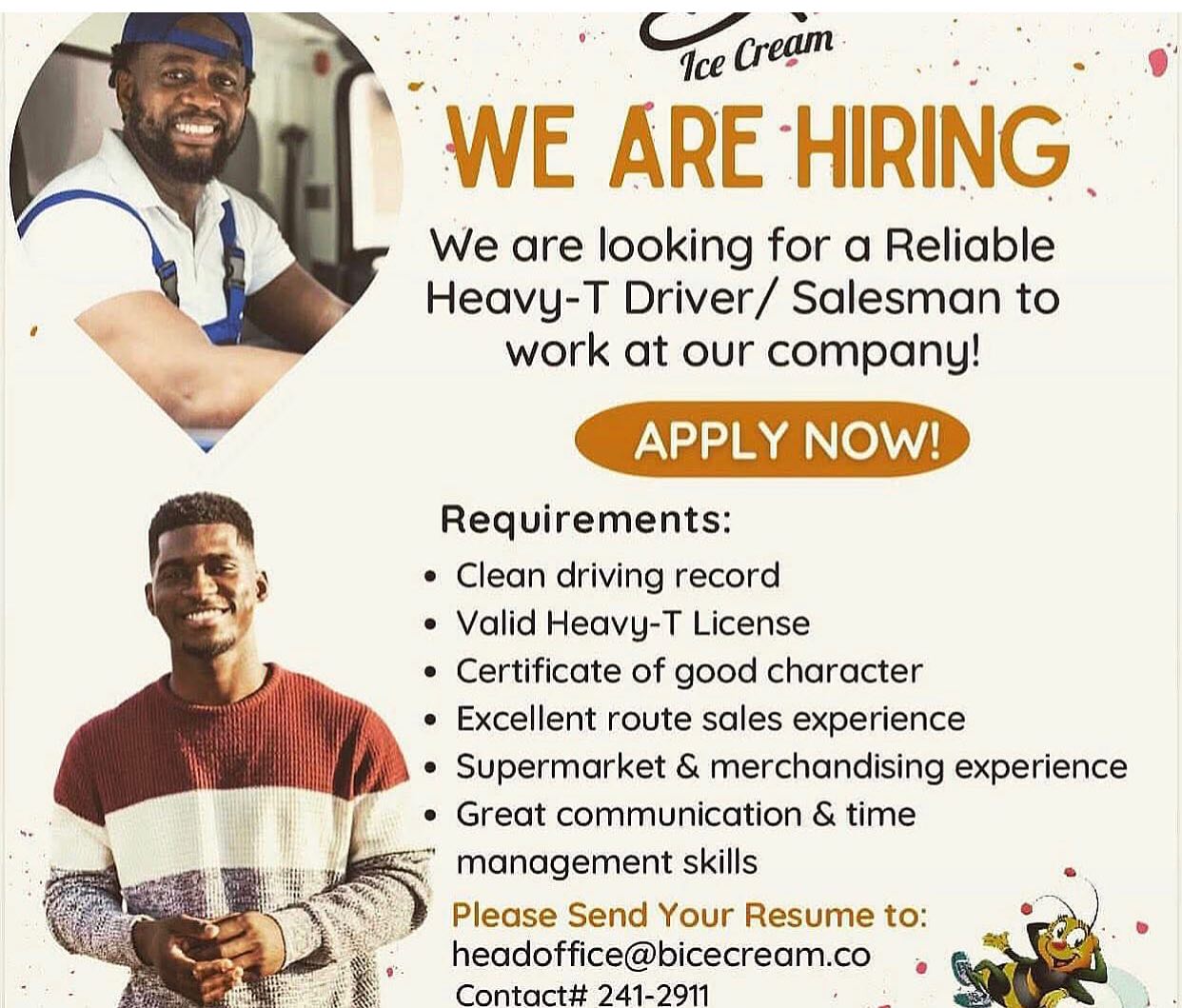 B’s - In case you missed this Notice! We are looking for an Experienced ...