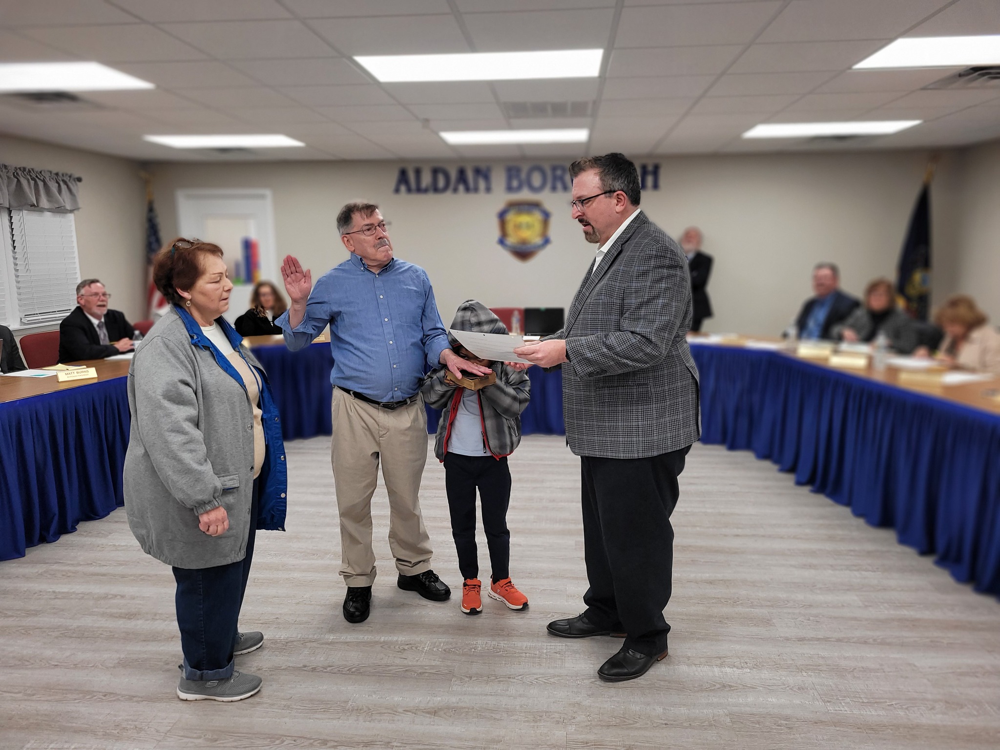 Mayor Ceci swore in Randy Rook to the... - Aldan Borough, PA | Facebook