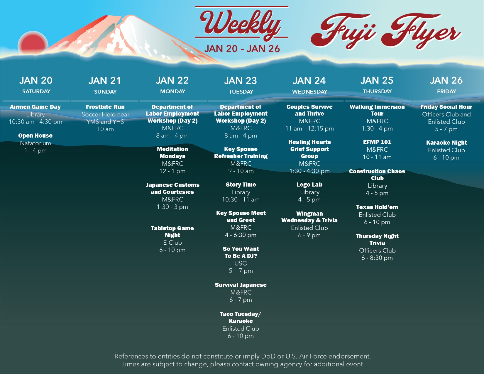 Yokota Air Base - The Fuji Flyer 🗻 Stay tuned every week...