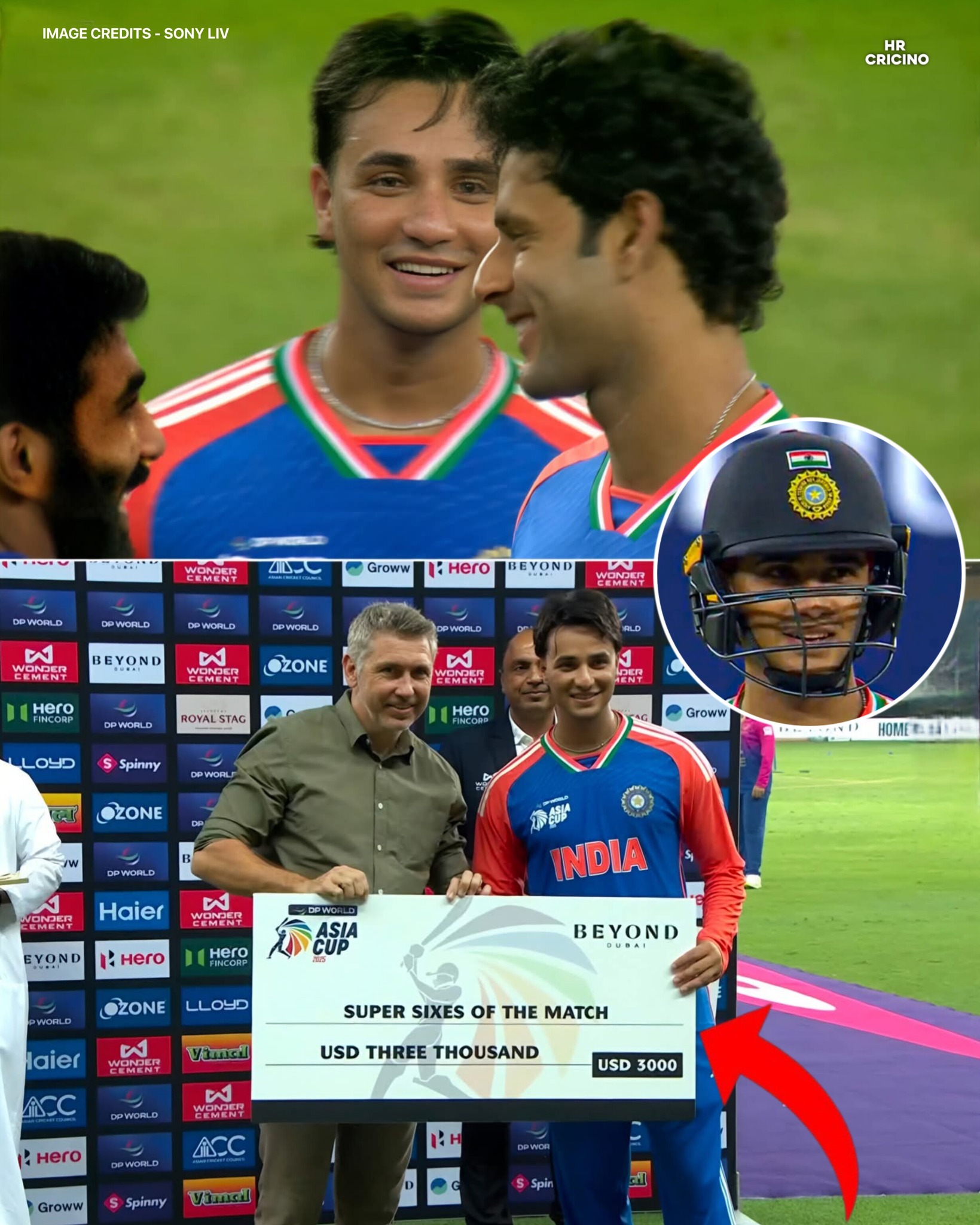 Mini - Abhishek Sharma has got the award of Super Six of the Match Well ...
