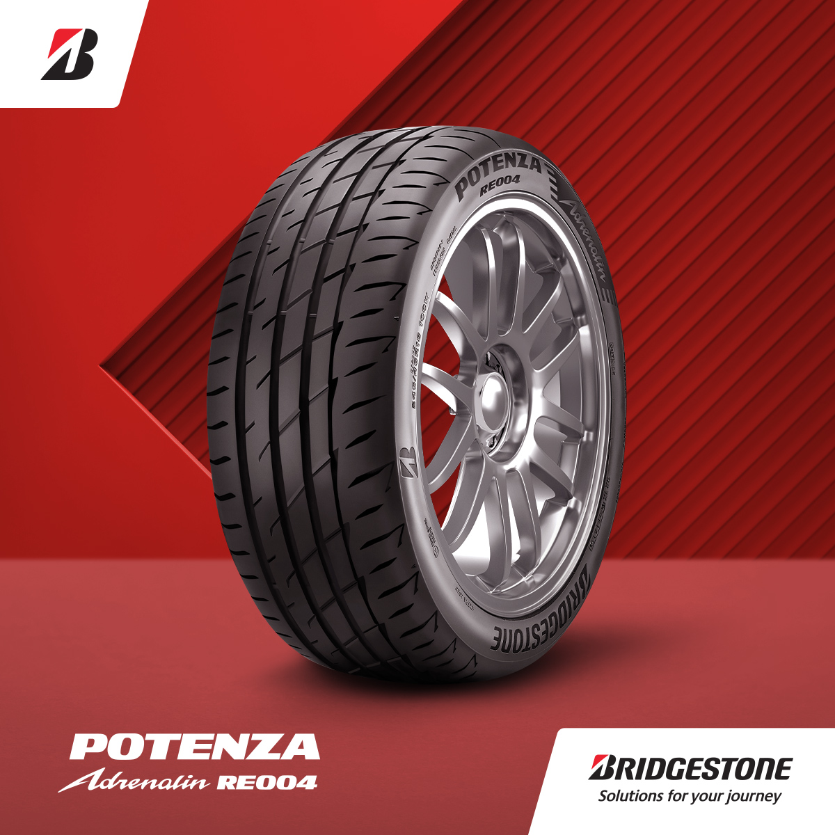 Bridgestone Potenza Adrenalin Re004 for safe handling