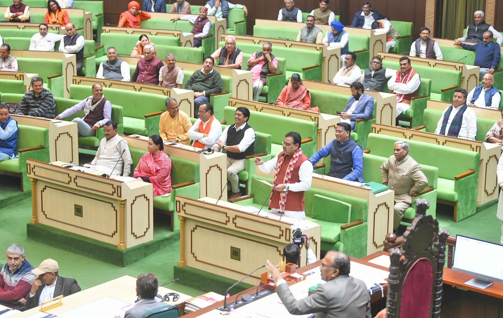 राजस्थान विधानसभा में राज्यपाल के अभिभाषण पर मुख्यमंत्री श्री भजनलाल ...