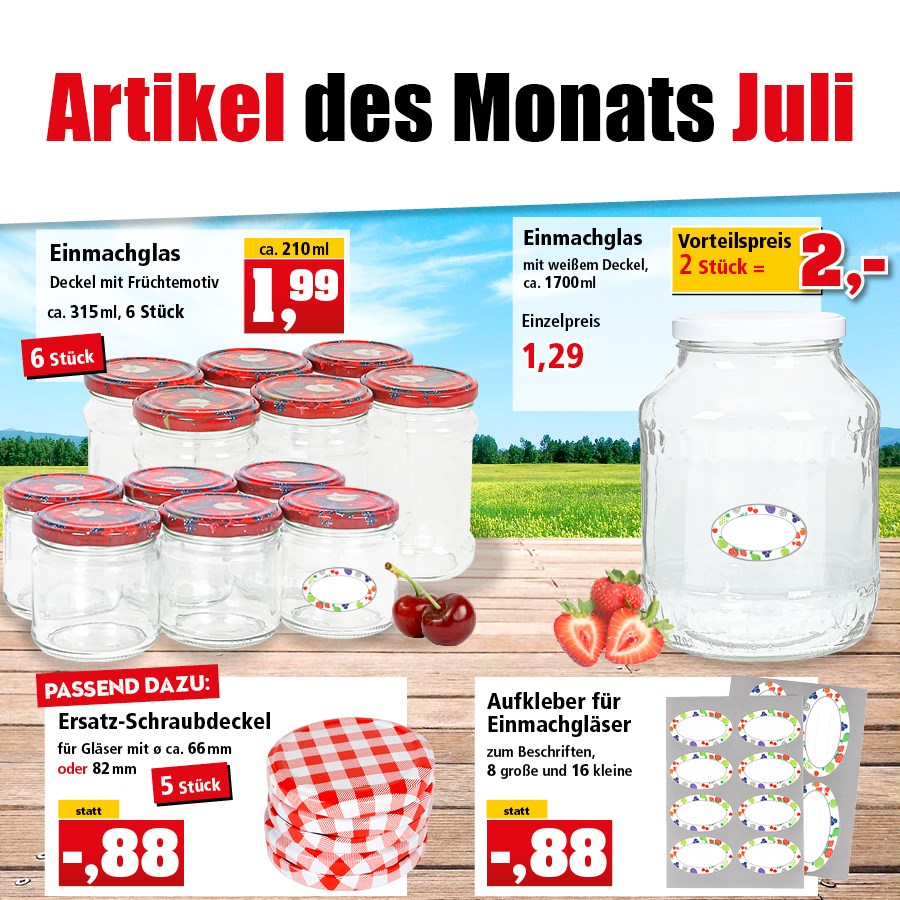 Wie wäre es mit selbstgemachter Marmelade zum Frühstück? Passend dafür bekommt Ihr Einmachgläser und Etiketten zum beschriften bei uns: 👉 https://www.thomas-philipps.de/de/Stores