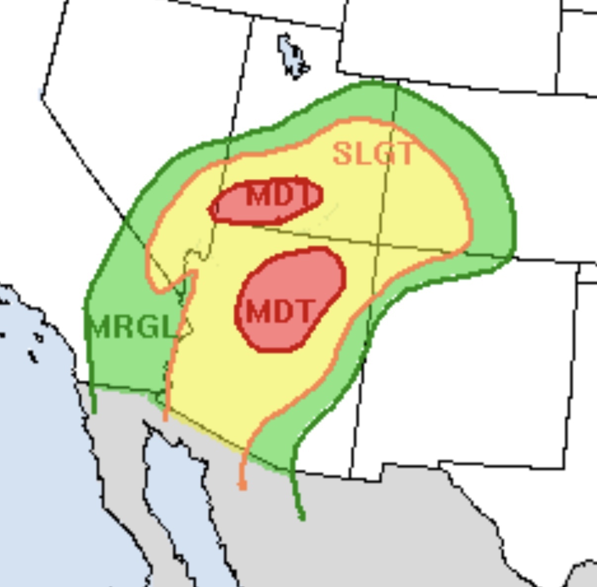 Max - Two MODERATE risks are in effect for excessive rainfall and flash ...