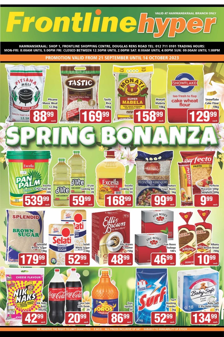 PROMOTION VALID UNTIL 14... - Frontline Hyper Hammanskraal