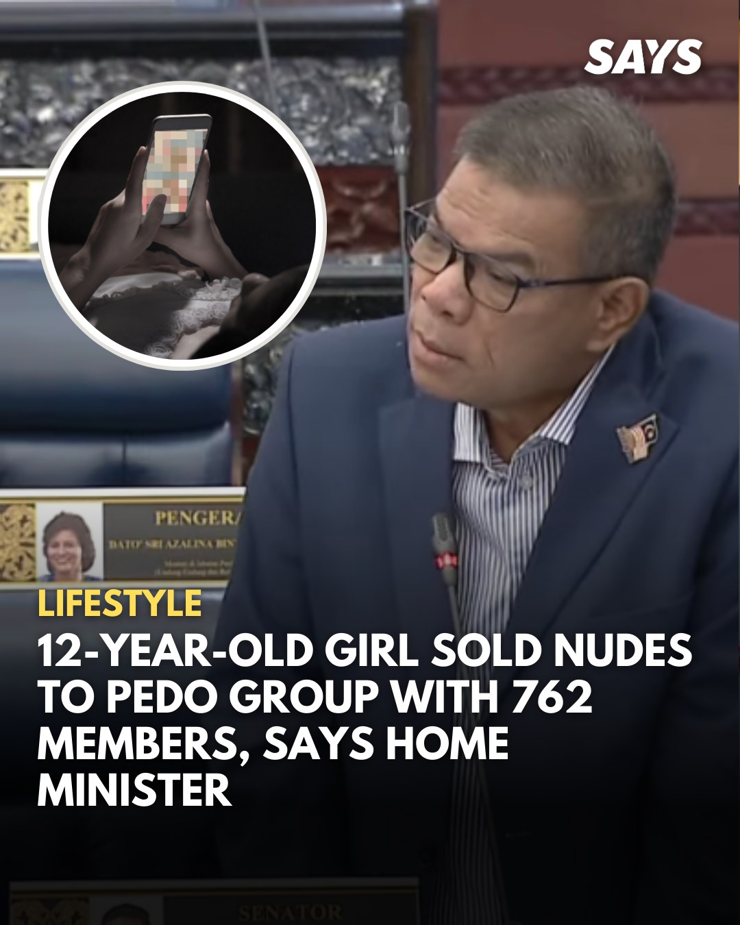 SAYS - Saifuddin said the girl carried out the operation... | Facebook