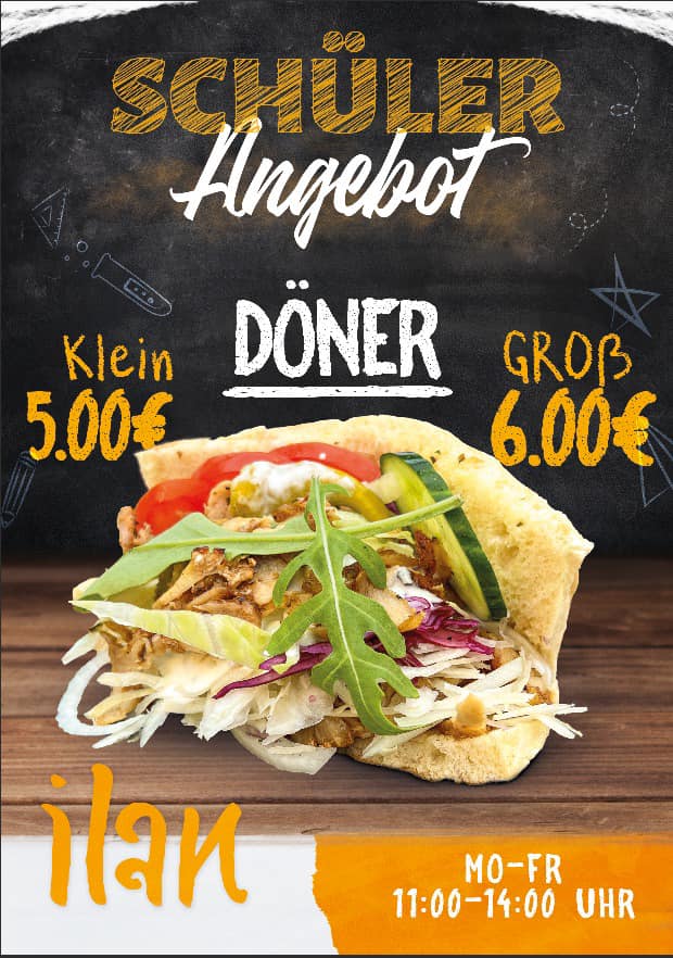 Ilan-Grill - Entdecke unser exklusives Schülerangebot! Von Montag bis ...