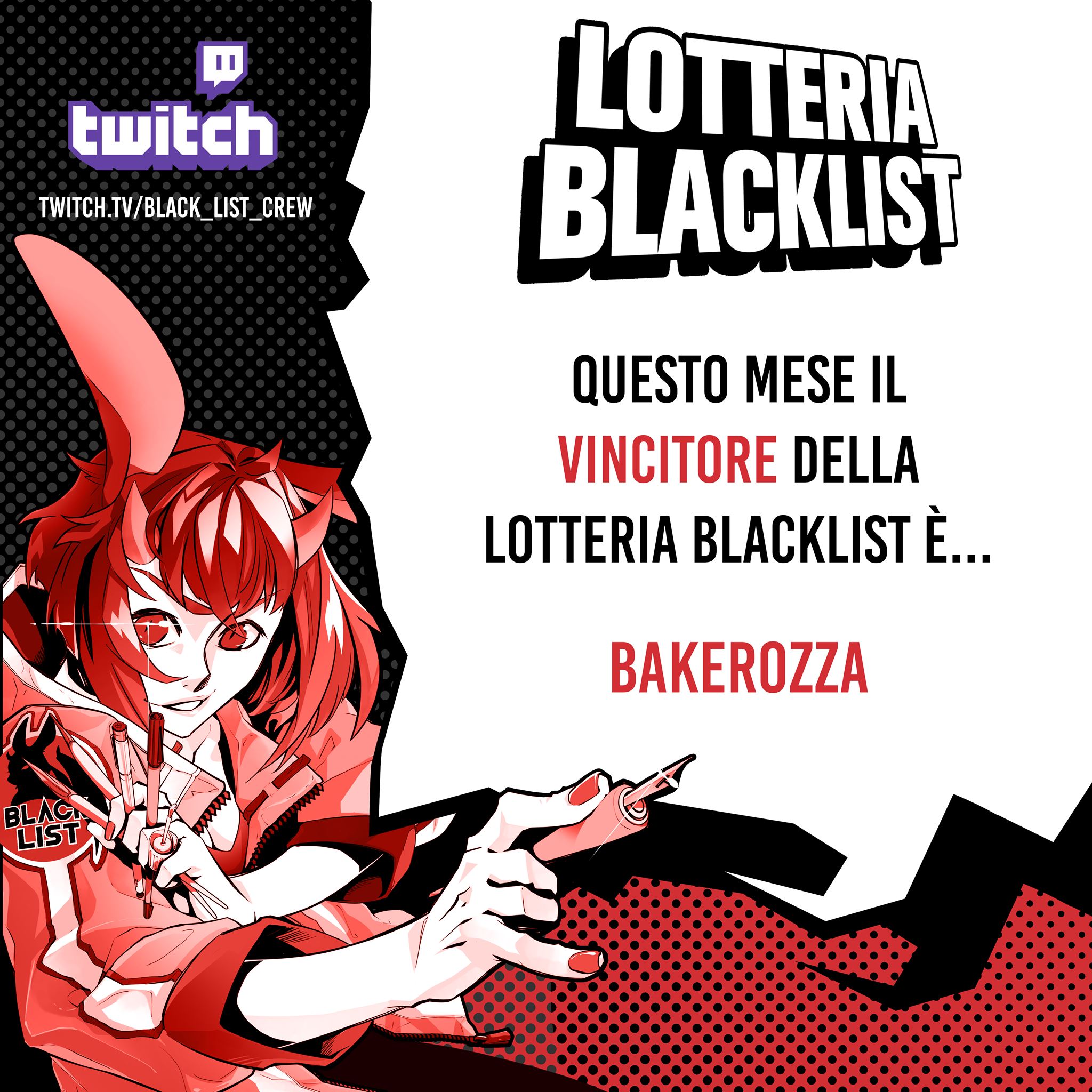 Black List Crew - 🇮🇹 Complimenti alla VINCITRICE della Lotteria ...