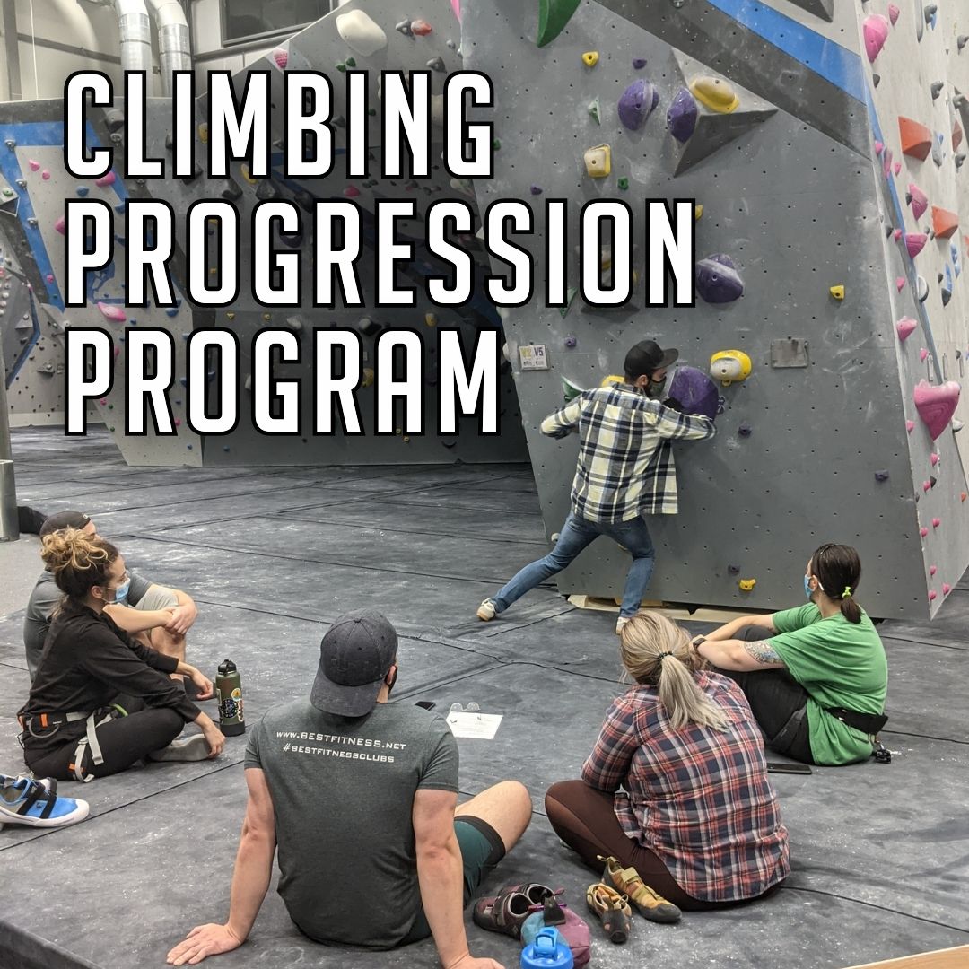 Natural rock climbing instructor training at Backbone State Park