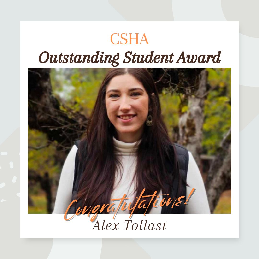 Cal - Congratulations to SLHS Grad Student Alex Tollast for being ...