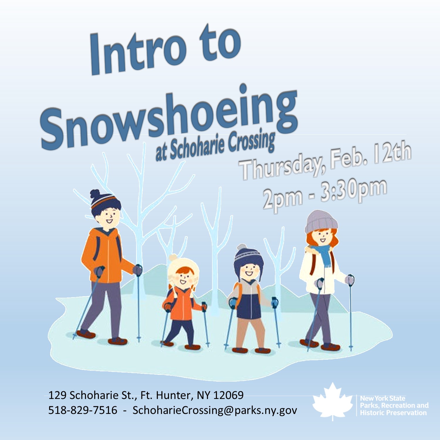 Intro to Snowshoe at Schoharie Crossing