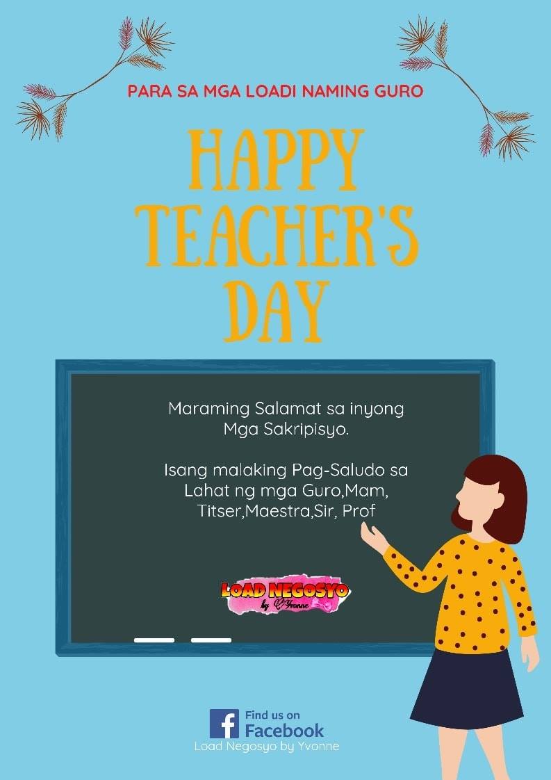 Happy Teacher's Day sa mga Loadi... - Load Negosyo by Yvonne