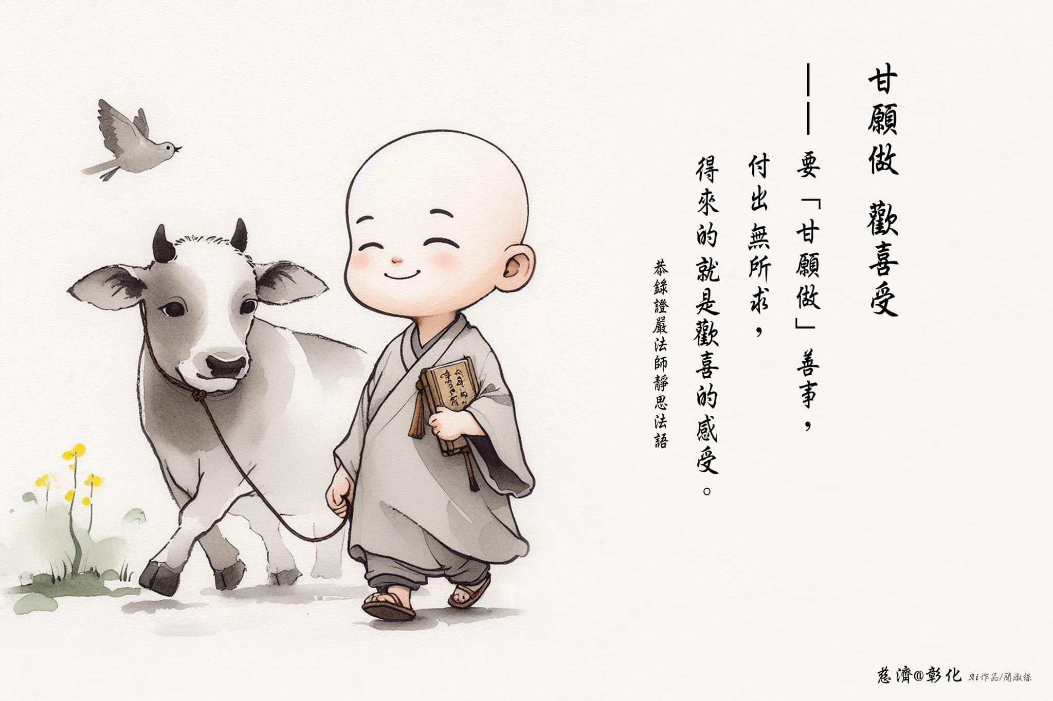慈濟＠彰化 - 【甘願做 歡喜受】 要「甘願做」善事， 付出無所求， 得來的就是歡喜的感受。 ——恭錄自... | Facebook