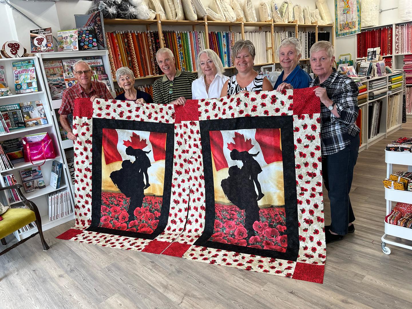 Michelle and fellow Rotarians from... - Watergirl Quilt Co.