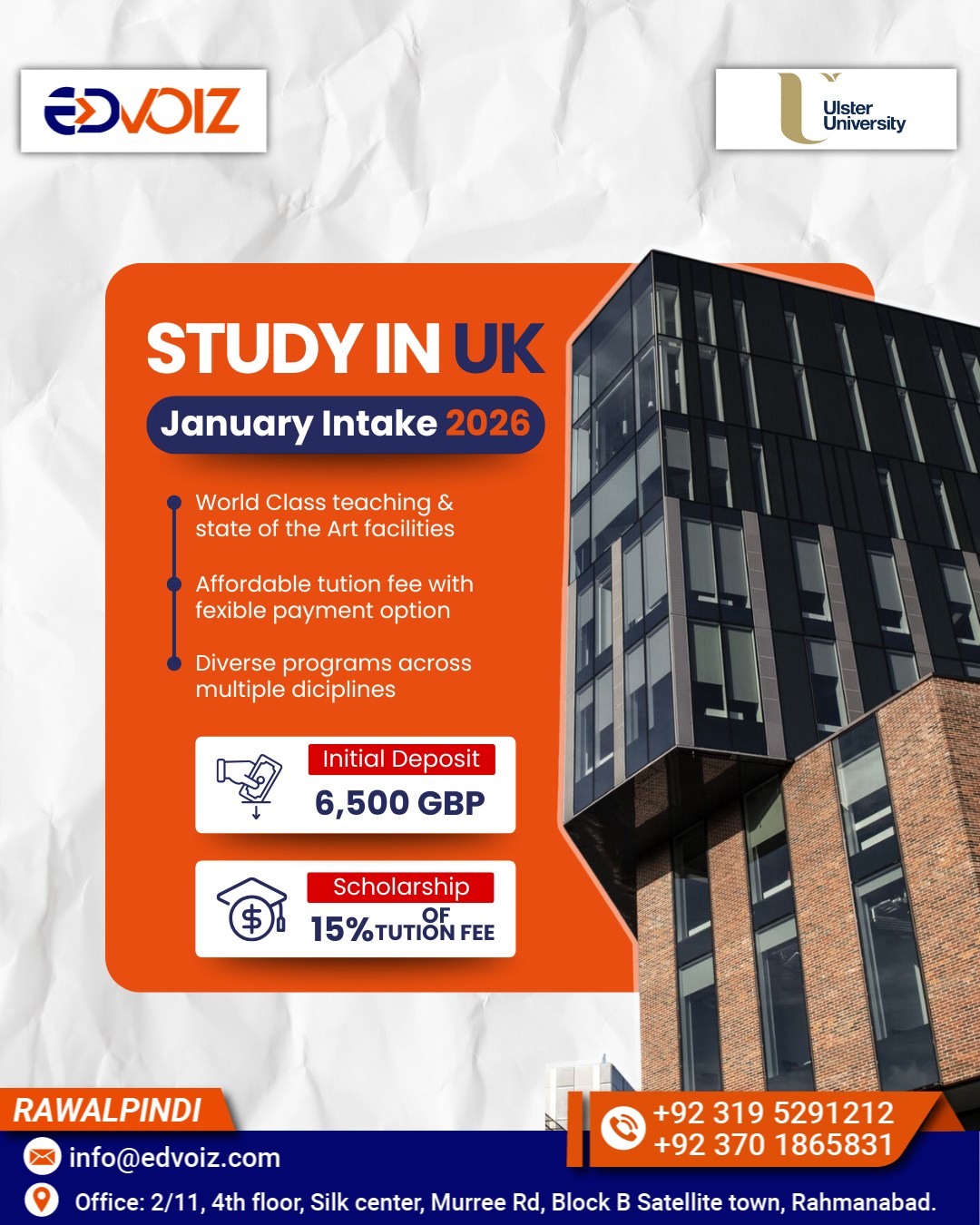 🎓 Study in the UK –... - Edvoiz Consultants Rawalpindi | Facebook