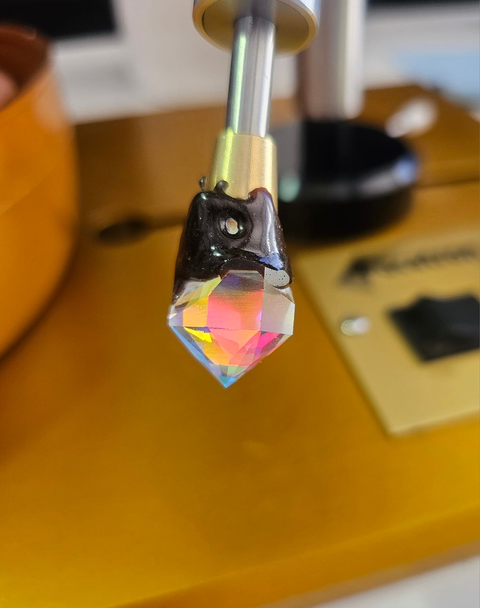 Cutting an x-cube from the corner, just for fun.
