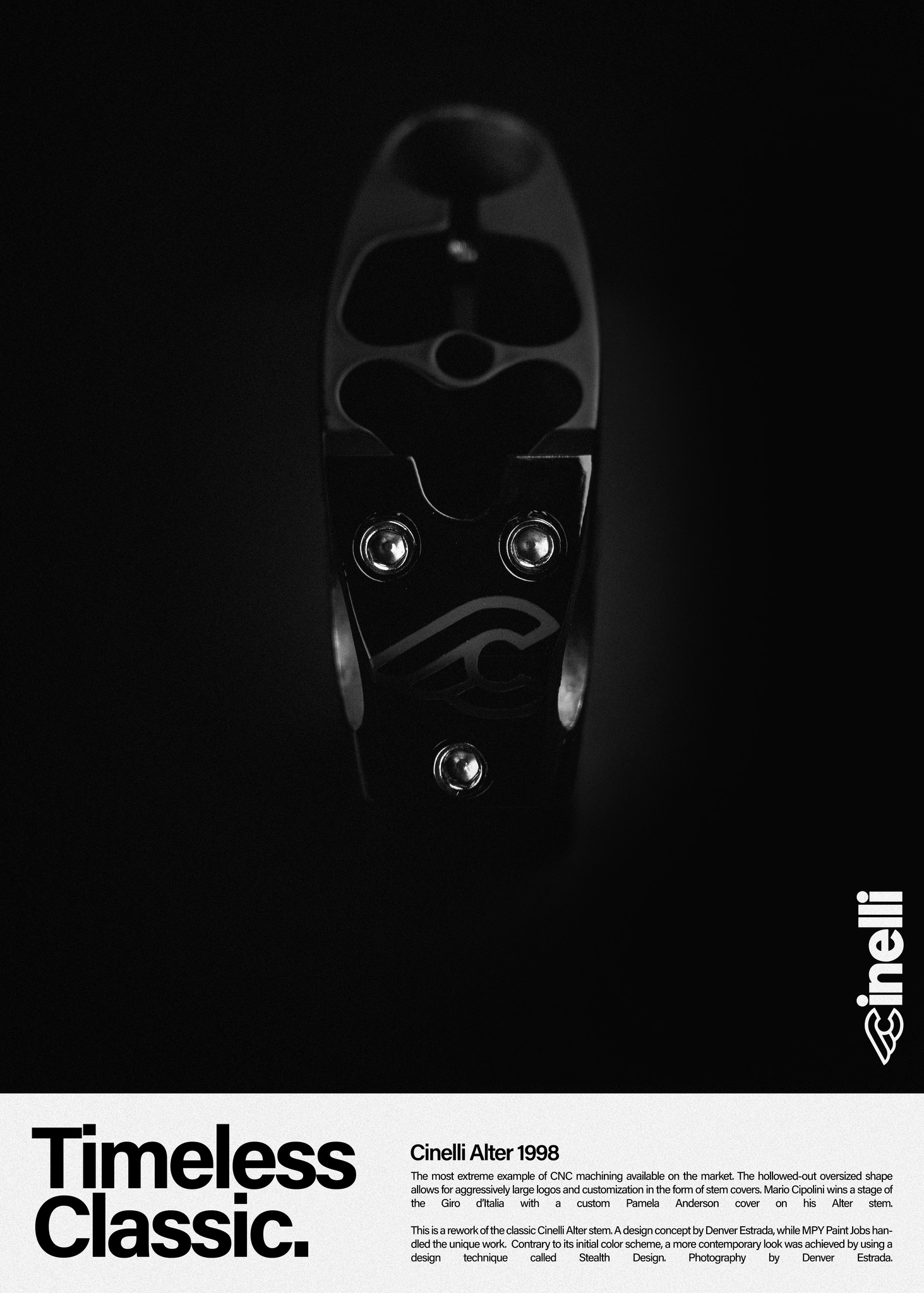 Cinelli Alter Ahead Black stem 110mm - NIB