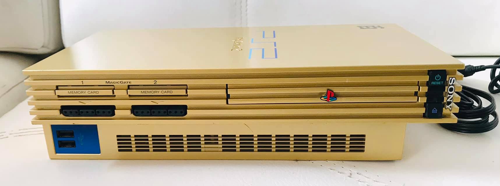 Sony PlayStation 2 Dorado scph-55000 GU edición especial Mobile