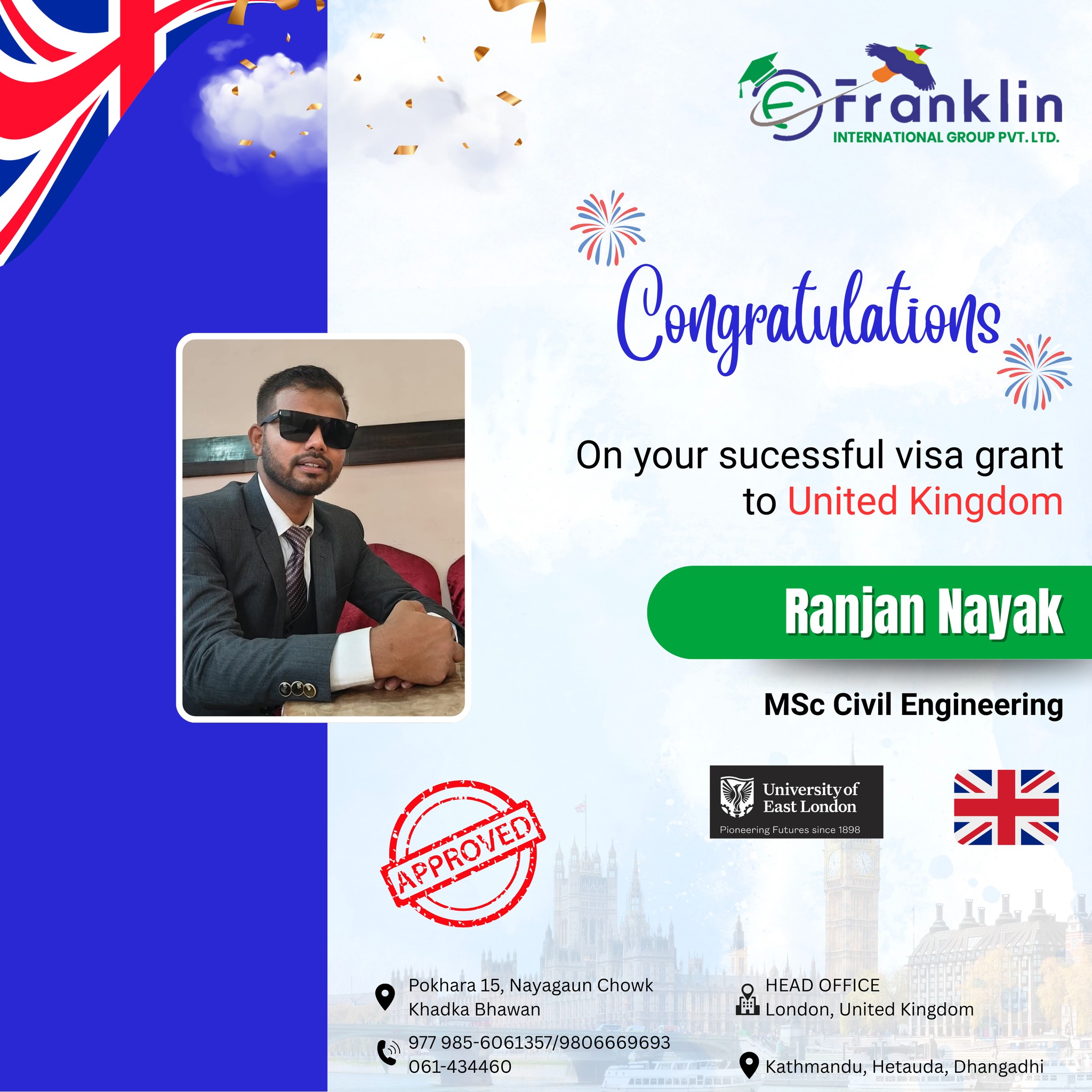 Franklin - 🎉 Congratulations to Mr. Ranjan Nayak We are pleased to ...