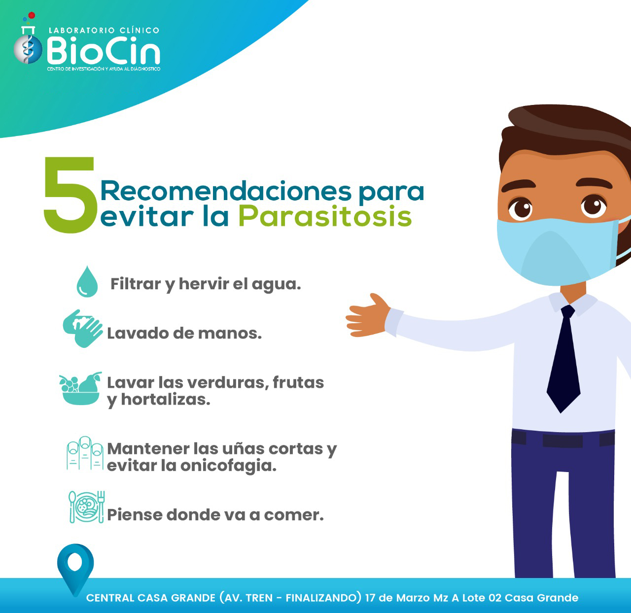 😰La persona parasitada... - Biocin Laboratorio Clínico