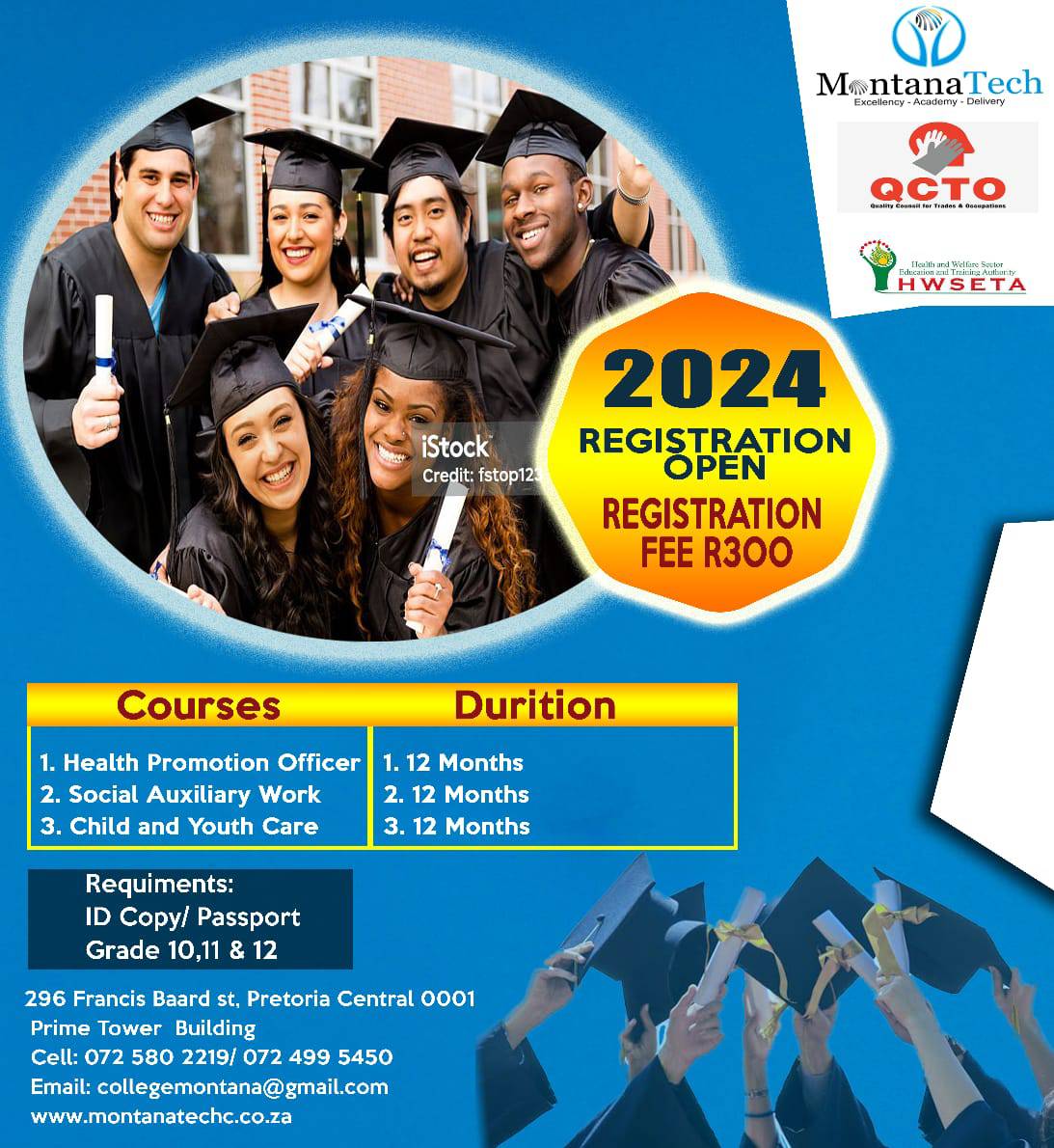 Bona - Registration for 2024 are now open Courses on Offer: 1.Health ...